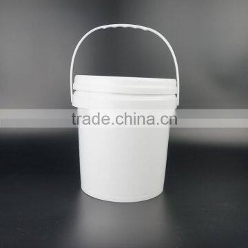 1 Gallon Plastic Pails, Small Oil Bucket, Glue Pail, Round Barrel for Paint With Handles photo-2