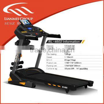 new motorized treadmill with extra touch screen pad available wifi connecting