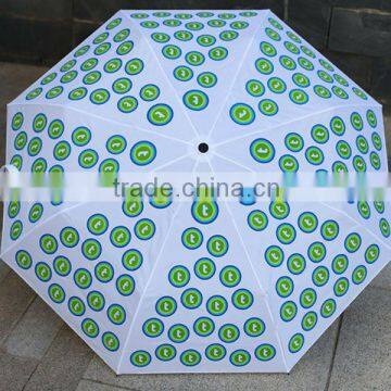 White and green gift craft umbrella with cheap price