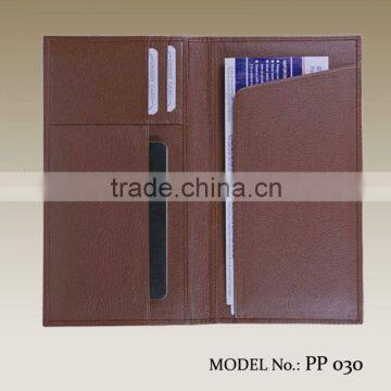 cheque book holder wallet in real leather