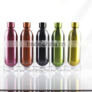 24oz double-wall sports bottle stainless steel liner plastic outer