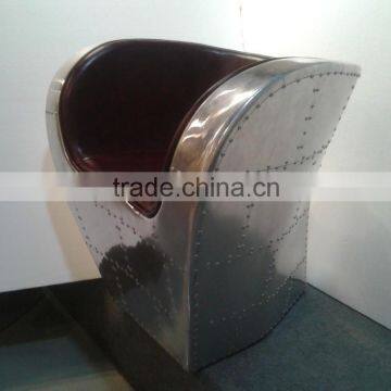 Aluminum Vintage Fiberglass Aviator Chair/ Ron Arad Inspired Little Albert Chair photo-4