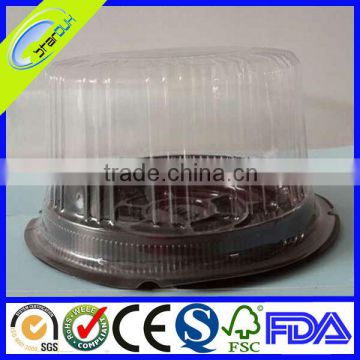 clear plastic round cake box packaging