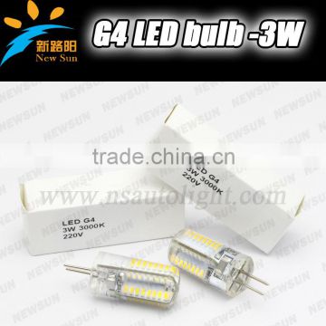 Best price G4 bulbs car led light/ home light replacement kit small size 220V 3W high brightness light corn bulbs G4