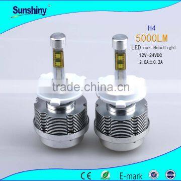 Hot 50w car h4 led headlight bulb for kit hi low beam 3600lm ovovs