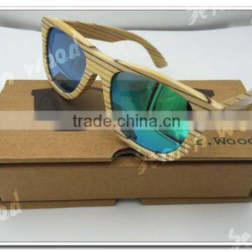 Colorful Bamboo Sunglasses cheap handmade wooden eyewear