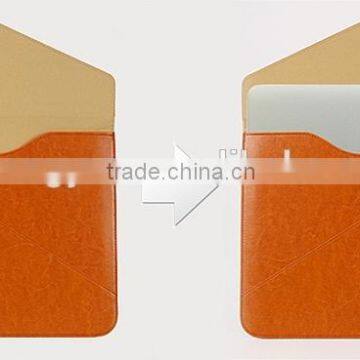 Fashion Design Leather Sleeve for Macbook Air/Pro