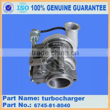 Excavator engine parts PC300-8 turbocharger 6745-81-8110