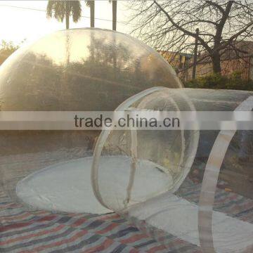 Hot selling igloo inflatable clear tent, inflatable bubble tent for camping