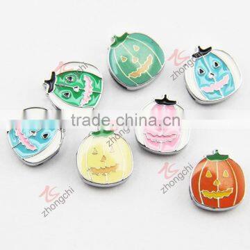 Metal enameled pumpkin epoxy charm (JP08)