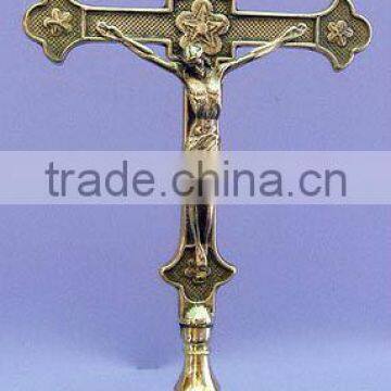 Brass Crucifix Jesus Cross