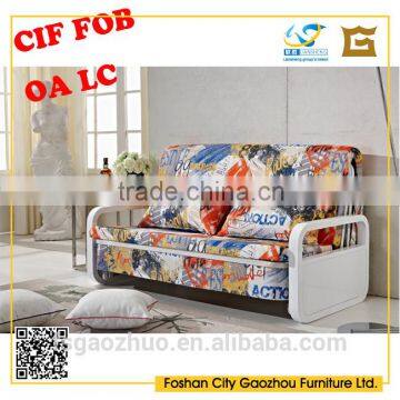 Modern Design neat Northern-European Style sofa bed with plastic armrest and legs