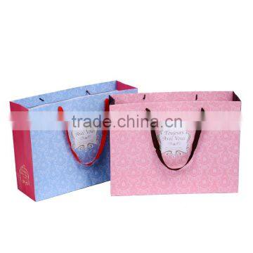 2016 New design handmake paper bag for spring fashion jacket