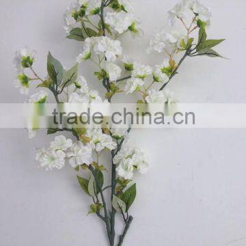 Wholesale white artificial cherry blossom silk cherry flower tree branches