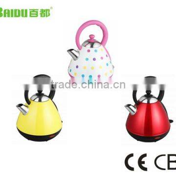 Zhongshan Baidu Manufacture Small Household Appliance Spray Paint Durable Stainless Steel Water Kettle