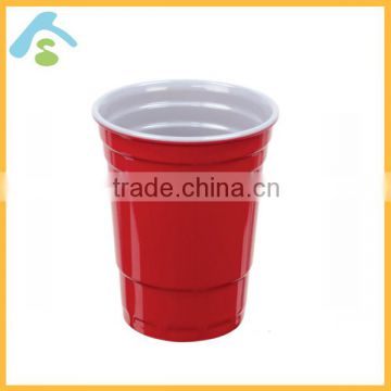 Simple design melamine party cup in 2016,Red & Yellow