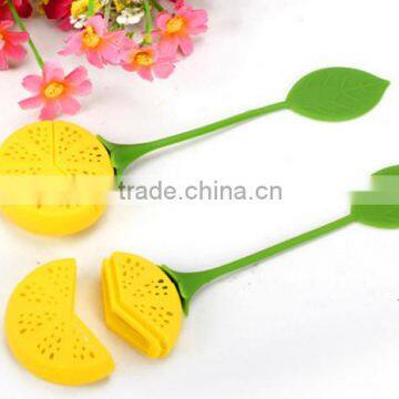 Fda Food Grade Material Fruit Lemon Shape Silicone Tea Infuser