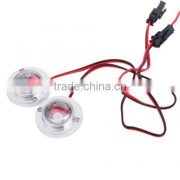LED Flash Strobe Warning Light Car Motorcycle Emergency Lamp Round Bulb Controller 5W 2Pcs