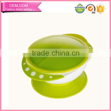 High quality novel suction pp separate baby feeding bowl for children