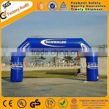Custom Logo printing inflatable welcome archway F5038