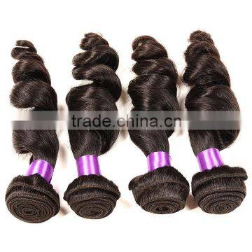 2016 6A Grade Factory Price Cheap Wholesale Loose Wave Virgin Brazilian Hair Extensions photo-3