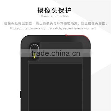 For Sony Xperia X Case Love Mei Powerful Rugged Waterproof Shockproof Dirtproof Case With Glass Metal Aluminum Case photo-6