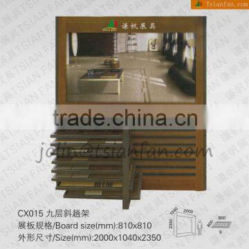 CX015 clear plastic display stand/reclining type rack