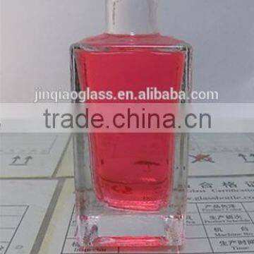 mini square type glass vodka bottle with cork