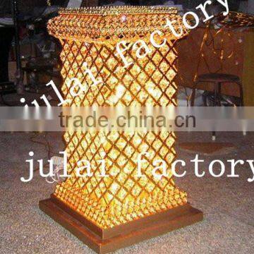 wedding crystal pillars with LED RGB light for decorations BBB2