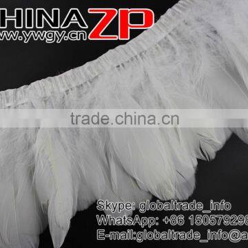 Leading Supplier ZPDECOR Good Quality Loose Cheap Bleached Goose Satinettes Feathers Trim photo-4