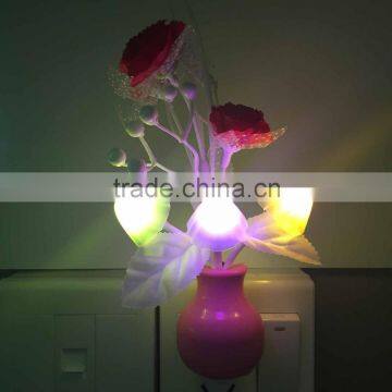 BBY-1502F1 Night ligh LED mushroom colorful night light with sensor