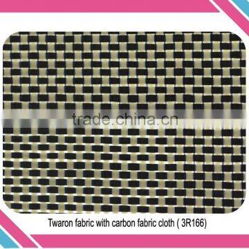 hybrid Jacquard Twaron fiber mixed carbon fiber cloth