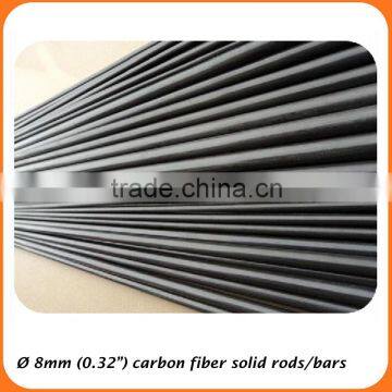 super high strength Unidirectional pultruded round carbon fiber rods made in China factory