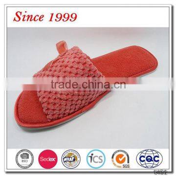 open toe disposable hotel slippers for female