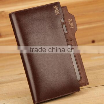 vintage high-end men's wallet customized fine genuine leather wallet