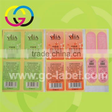 Hot sale BOPP material transparent thermal self-adhesive stickers and labels