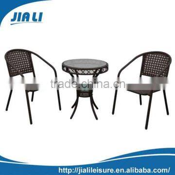 Top quality wicker aluminium bistro sets