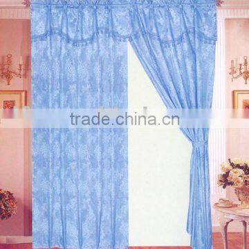 Polyester Jacquard Curtain with One Tieback