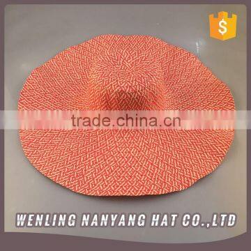 Ladies Straw Sun Visor Wide Large Brim Floppy Fold Swimming Beach Straw Hat
