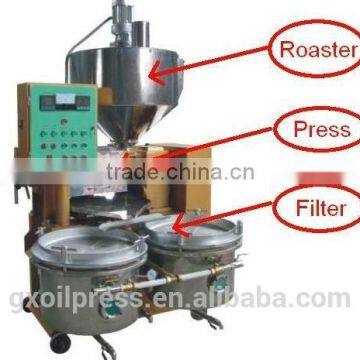 Frying, pressing and filteration Integrated small home oil press machine