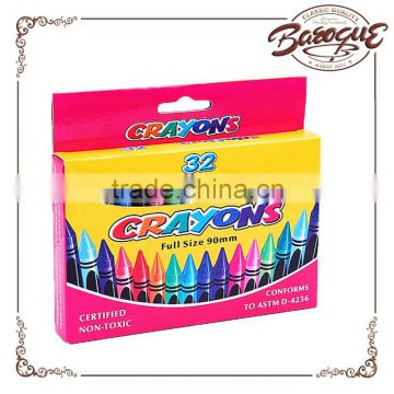 90mm*0.8mm Cheap Art Supplies Hot Sale 4/6/8/12/24 Color Hexagon Round Shaper Non-toxic Wax Crayons For Kids