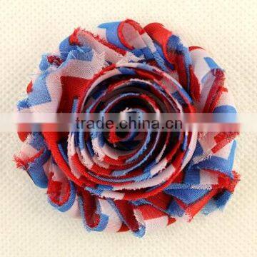 National Day's Decoratiom Chiffon Shabby Flower, Chiffon Shabby Trimming Flower photo-4