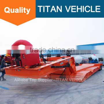 TITAN 80 ton capascity front loading gooseneck lowboy trailer