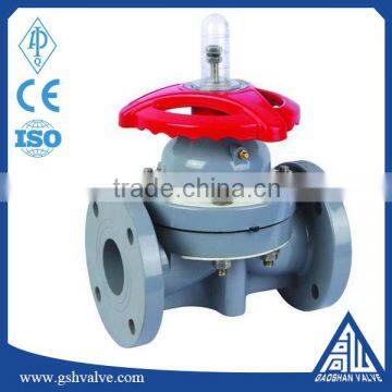flange type PVC diaphragm valve with price