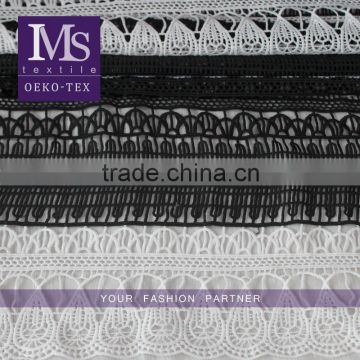 Factory Supply Lace Manufacturer white rayon lace embroidery fabric