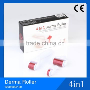 Cheapest price DRS 4 in 1 stainless micro needle therapy derma roller kits for anti cellulite