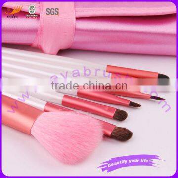 EYA 7pcs hot pink cheap brand makeup brush set