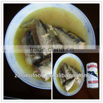 Grade A Canned Mackerel in Vegetable Oil