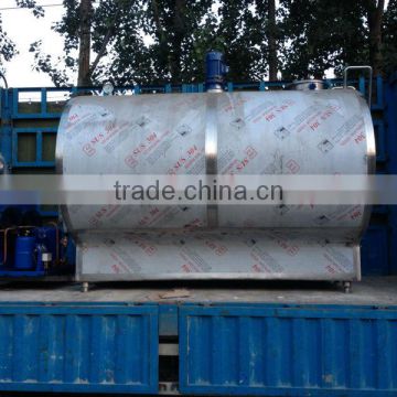 5000L 304 stainless steel material Milk cooling tank