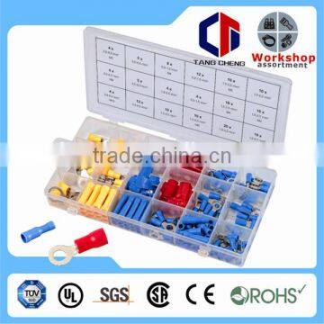 520 Pc Wire Terminal Kit Spade Butt Ring Electrical Connector Splice 22-10 Gauge Terminal Kit photo-5